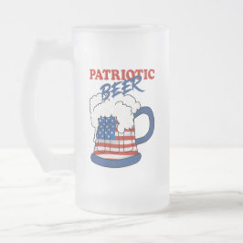Patriottisch bier matglas bierpul