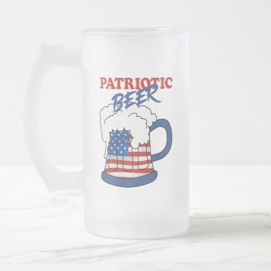 Patriottisch bier matglas bierpul (Links)