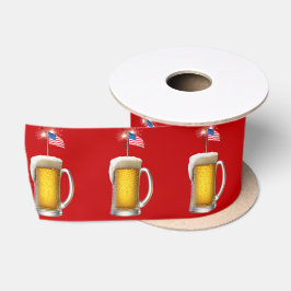 Patriottisch Bier met Sparklers Satijnen Lint
