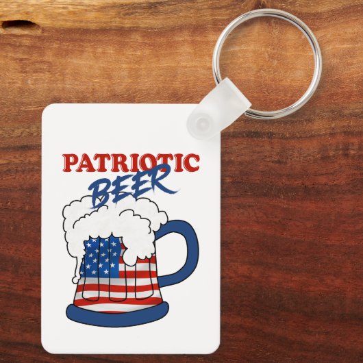 Patriottisch bier sleutelhanger (Achterkant)