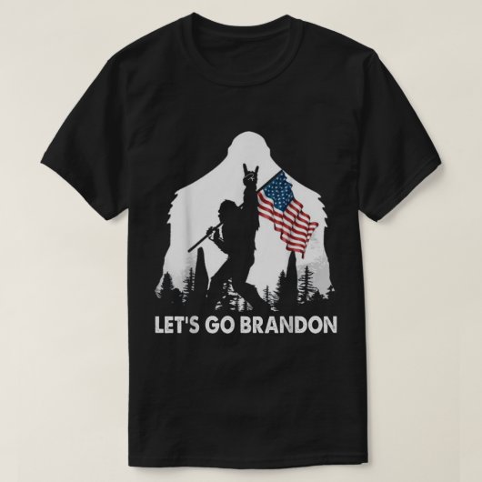 Patriottisch Bigfoot Avontuurlijk Ontwerp T-shirt (Design voorkant)