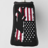 Patriottisch Bigfoot Putter Hoesje Golfheadcover (Draai 90)