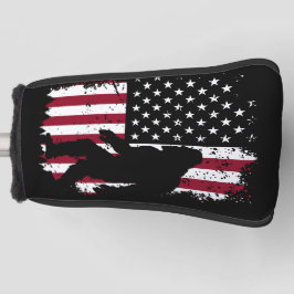 Patriottisch Bigfoot Putter Hoesje Golfheadcover