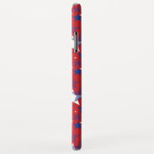 Patriottisch blauw en witte sterren Case-Mate iPhone case (Achterkant/rechts)