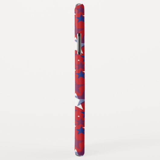 Patriottisch blauw en witte sterren Case-Mate iPhone case (Achterkant/rechts)