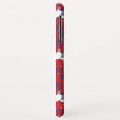 Patriottisch blauw en witte sterren Case-Mate iPhone case (Achterkant/links)