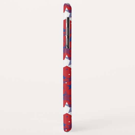 Patriottisch blauw en witte sterren Case-Mate iPhone case (Achterkant/links)