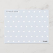 Patriottisch blauw en witte sterren Vrijheid Briefkaart (Achterkant)