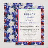 Patriottisch blauw wit rood rozenrood Vrijgezellen Kaart (Voorkant / Achterkant)