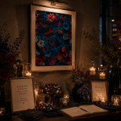 Patriottisch bloemensymbool voor de vrede poster