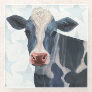Patriottisch Boerderij - Koe Glazen Onderzetter