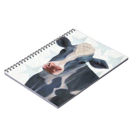 Patriottisch Boerderij - Koe Notitieboek (Linkerzijde)