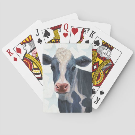 Patriottisch Boerderij - Koe Pokerkaarten (Achterkant)