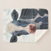 Patriottisch Boerderij - Koe Sherpa Deken (Voorkant (horizontaal))