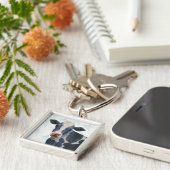 Patriottisch Boerderij - Koe Sleutelhanger (Zijkant)