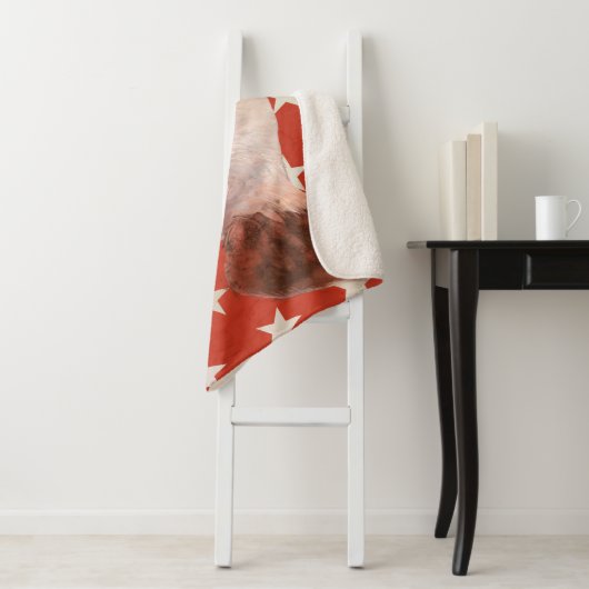 Patriottisch Boerderij - Varkens Sherpa Deken (In situ)