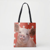 Patriottisch Boerderij - Varkens Tote Bag (Voorkant)