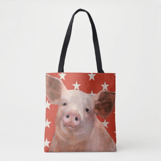 Patriottisch Boerderij - Varkens Tote Bag (Voorkant)
