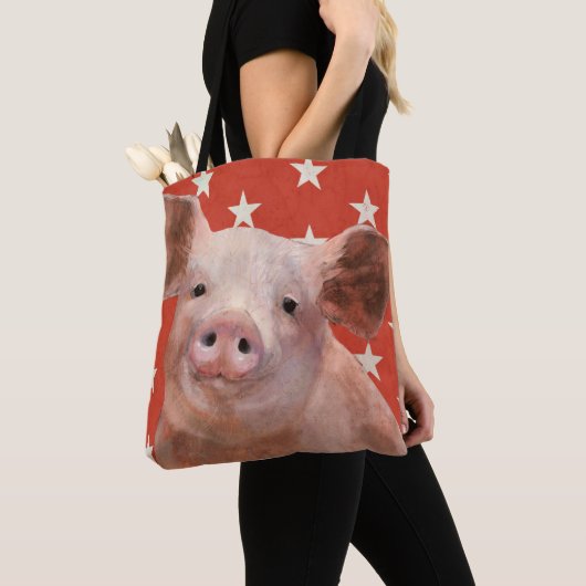 Patriottisch Boerderij - Varkens Tote Bag (Dichtbij)
