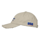 patriottisch borduurwerk pet (Links)