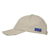 patriottisch borduurwerk pet (Links)