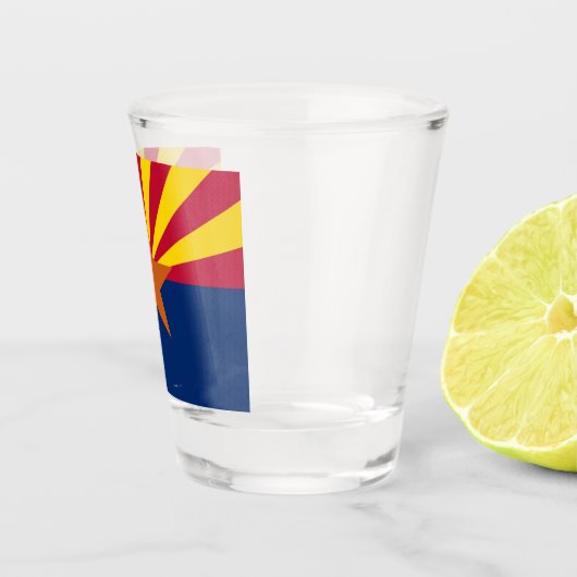 Patriottisch borrelglas met vlag van Arizona, USA Shot Glas (Rechts)