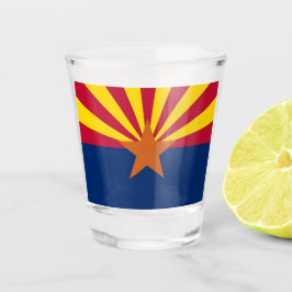 Patriottisch borrelglas met vlag van Arizona, USA Shot Glas