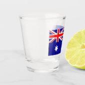 Patriottisch borrelglas met vlag van Australië Shot Glas (Links)
