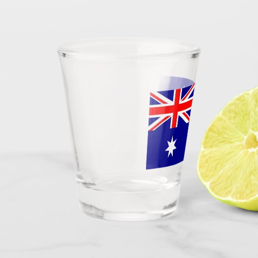 Patriottisch borrelglas met vlag van Australië Shot Glas (Links)