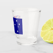 Patriottisch borrelglas met vlag van Australië Shot Glas (Rechts)
