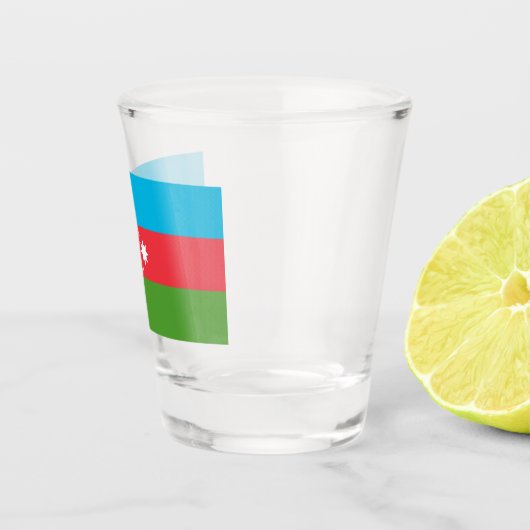 Patriottisch borrelglas met vlag van Azerbeidzjan Shot Glas (Rechts)