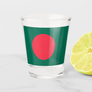Patriottisch borrelglas met vlag van Bangladesh Shot Glas