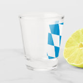 Patriottisch borrelglas met vlag van Beieren Shot Glas (Links)