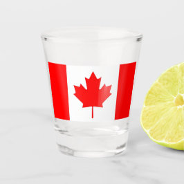 Patriottisch borrelglas met vlag van Canada Shot Glas