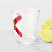 Patriottisch borrelglas met vlag van Florida Shot Glas (Rechts)