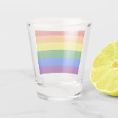 Patriottisch borrelglas met vlag van LGBT Shot Glas (Achterkant)