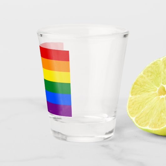 Patriottisch borrelglas met vlag van LGBT Shot Glas (Rechts)