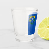 Patriottisch borrelglas met vlag van Nevada Shot Glas (Links)