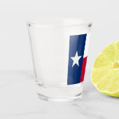 Patriottisch borrelglas met vlag van Texas Shot Glas (Links)
