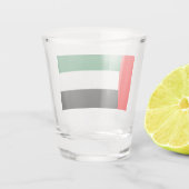 Patriottisch borrelglas met vlag van VAE Shot Glas (Achterkant)