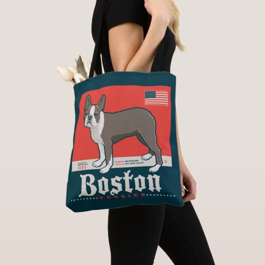 patriottisch | Boston Terrier Tote Bag (Dichtbij)