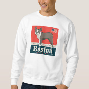 patriottisch   Boston Terrier Trui