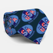 Patriottisch Bouwkundig Ingenieur Stropdas (Opgerold)