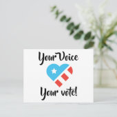 Patriottisch Briefkaart voor kiezers (Staand voorkant)