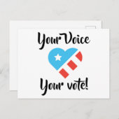 Patriottisch Briefkaart voor kiezers (Voorkant / Achterkant)