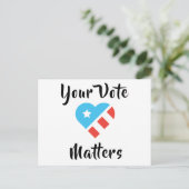 Patriottisch Briefkaart voor kiezers (Staand voorkant)