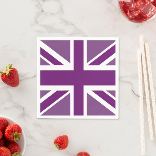 Patriottisch Brits EU-Jack Flag Napkin Servet (Insitu)