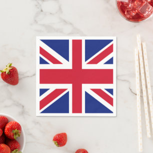 Patriottisch Brits EU-Jack Flag Napkin Servet