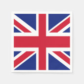 Patriottisch Brits EU-Jack Flag Napkin Servet (Voorkant)