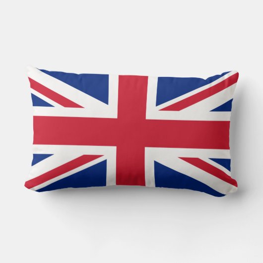 Patriottisch Brits EU-toneelblok Flag Lumbar Cushi Kussen (Achterkant)